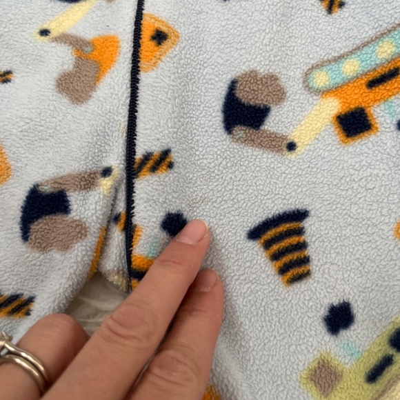 12 month Snugabye Construction Fleece Sleeper - Picture 7 of 7